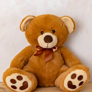 Osito de Peluche Grande con Lazo de Satén